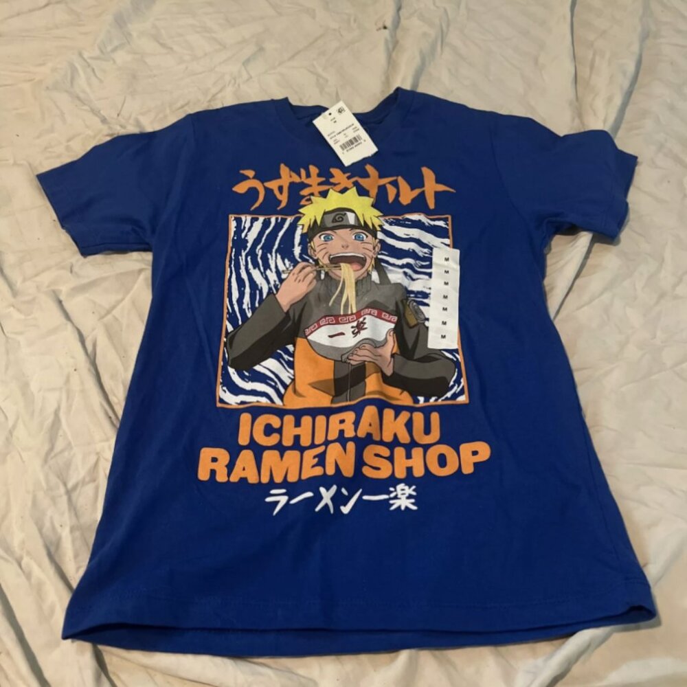 Naruto Ichiraku Ramen blue t-shirt youth Medium